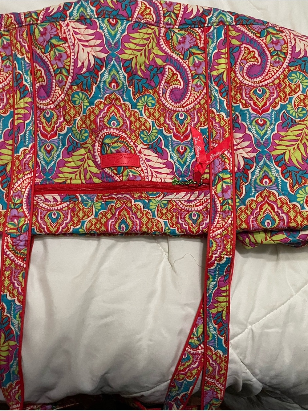 Colorful Paisley weekend bag - Multi Pink Pattern